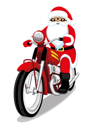 Detail Santa On A Motorcycle Clipart Nomer 26