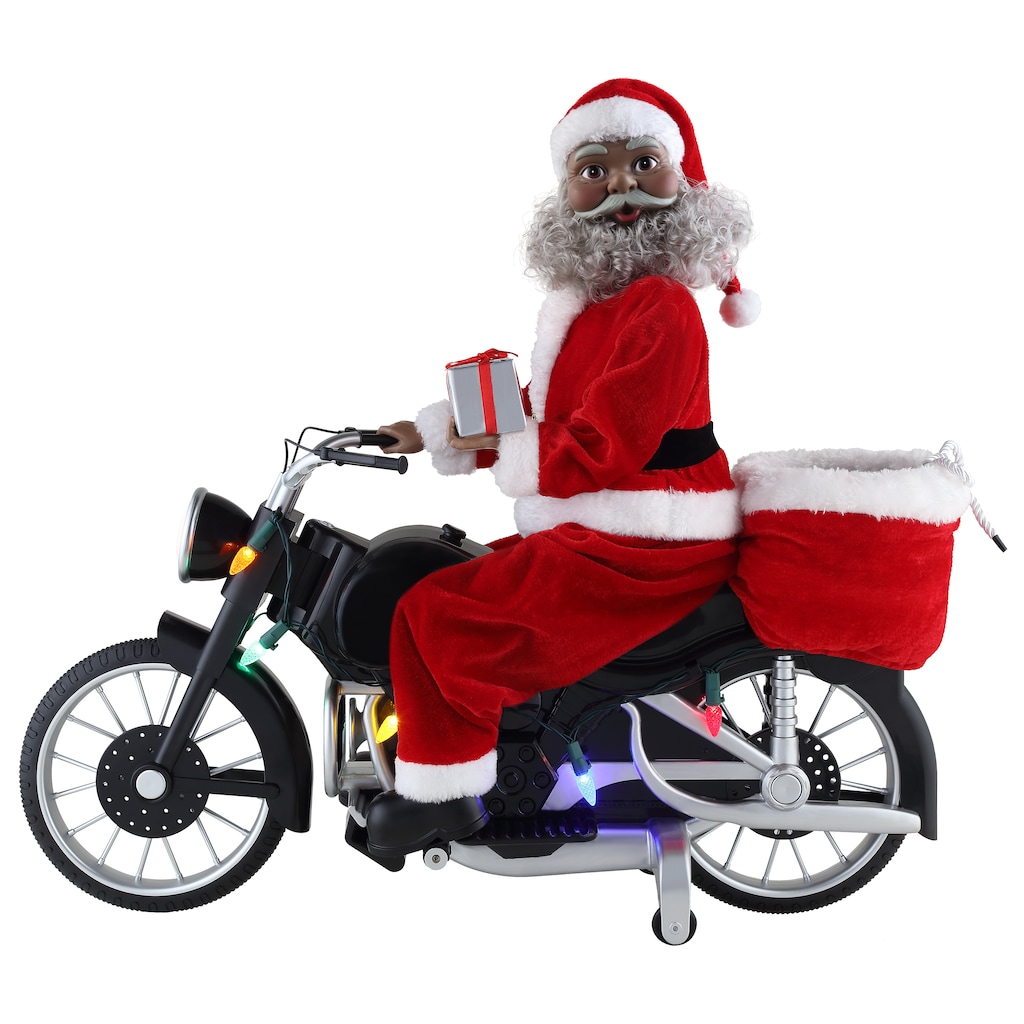 Detail Santa On A Motorcycle Clipart Nomer 49