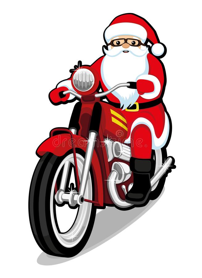 Detail Santa On Motorcycle Clipart Nomer 6