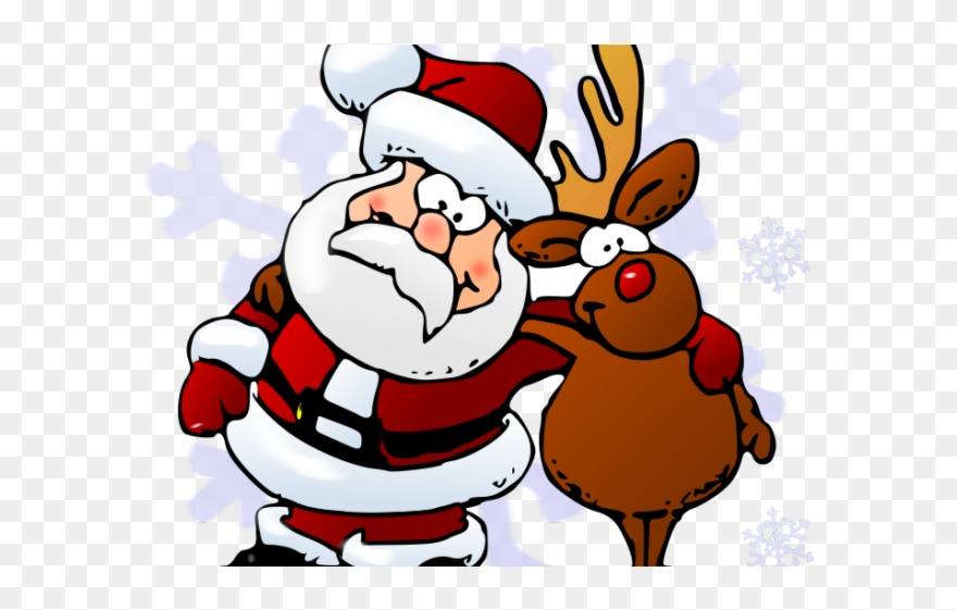 Detail Santa Sleigh And Reindeer Clipart Nomer 34