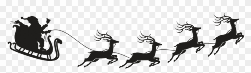 Detail Santa Sleigh And Reindeer Clipart Nomer 49