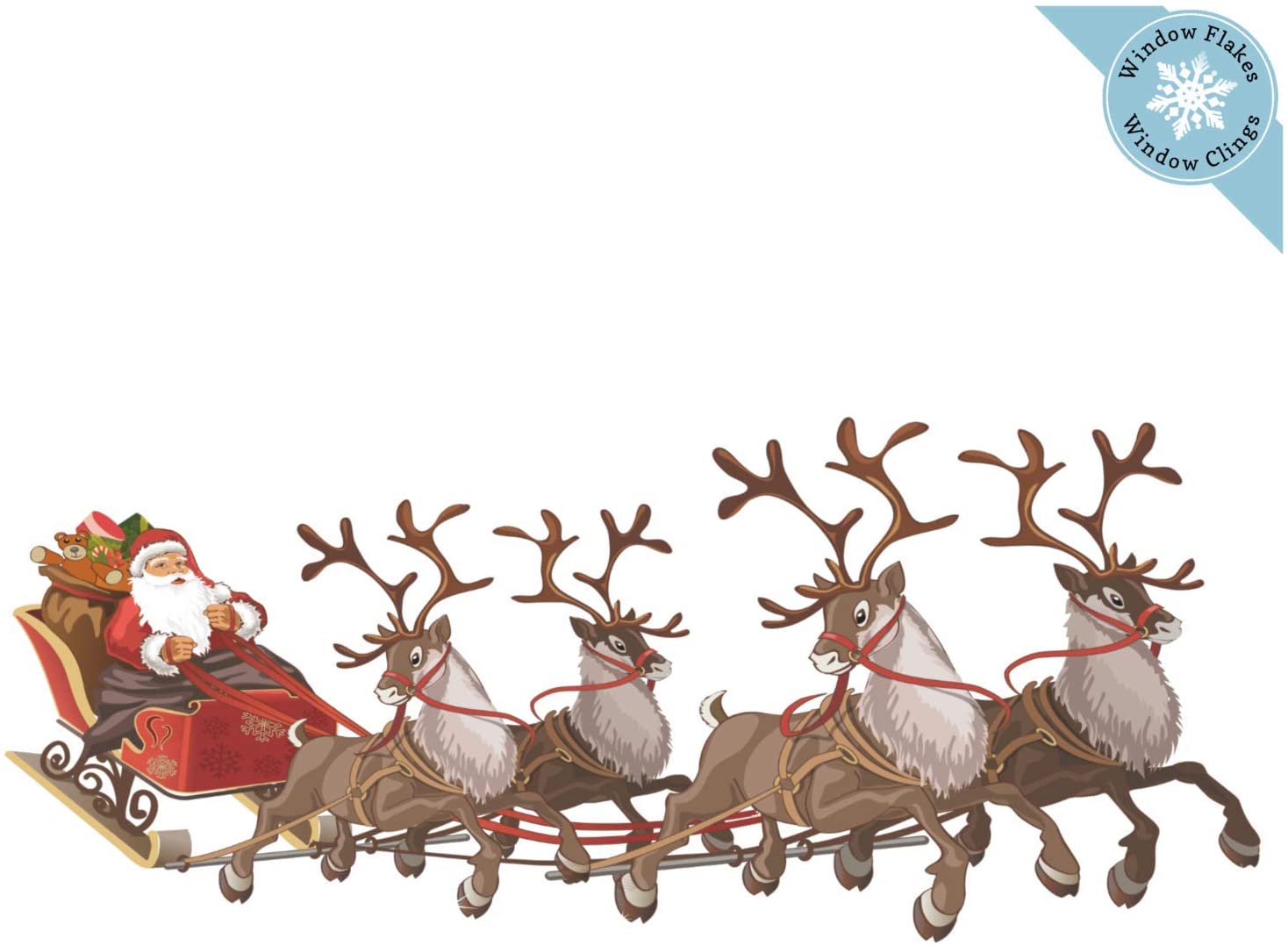 Detail Santa Sleigh And Reindeer Images Nomer 14