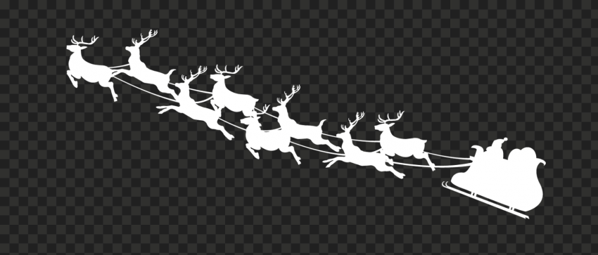 Detail Santa Sleigh And Reindeer Png Nomer 40