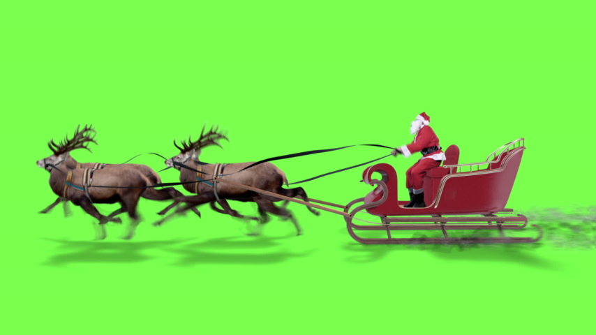 Detail Santa Sleigh Green Screen Nomer 23