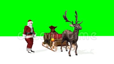 Detail Santa Sleigh Green Screen Nomer 32