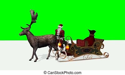 Detail Santa Sleigh Green Screen Nomer 35