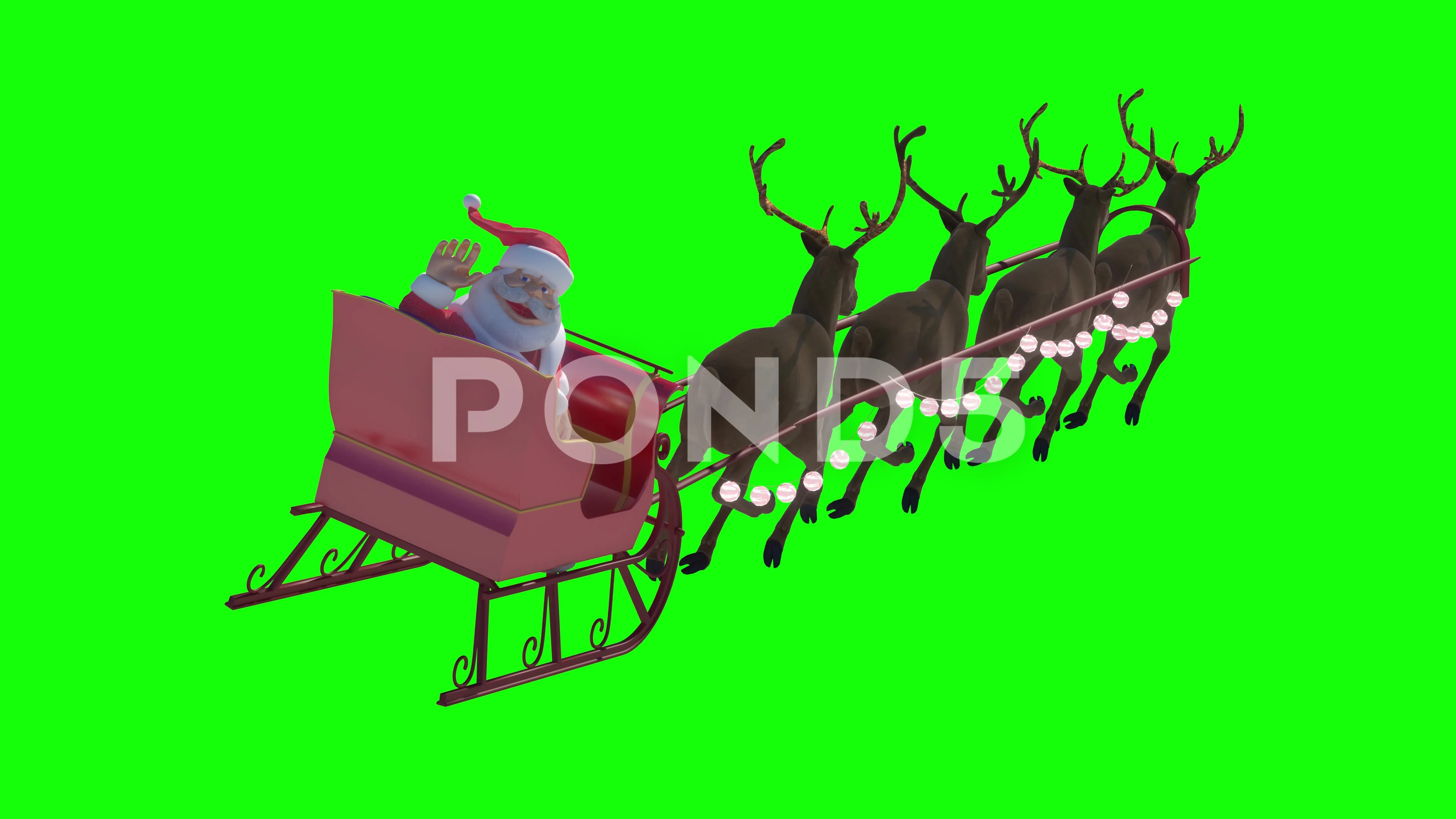 Detail Santa Sleigh Green Screen Nomer 38