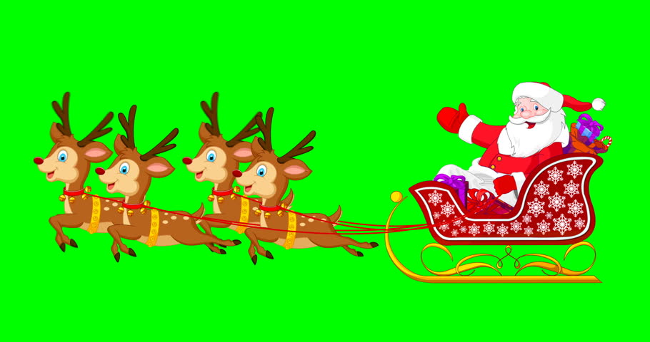 Detail Santa Sleigh Green Screen Nomer 40