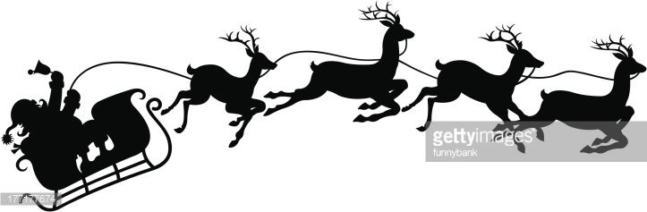 Detail Santa Sleigh Silhouette Free Nomer 29