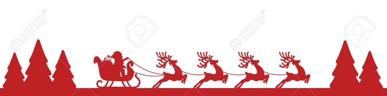 Detail Santa Sleigh Silhouette Free Nomer 31