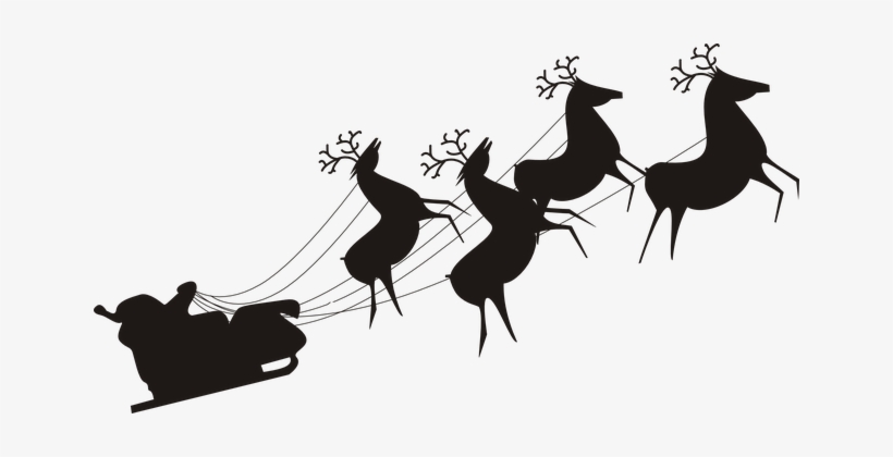 Detail Santa Sleigh Silhouette Free Nomer 51