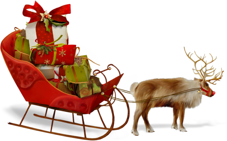 Detail Santa Sleigh Transparent Nomer 46