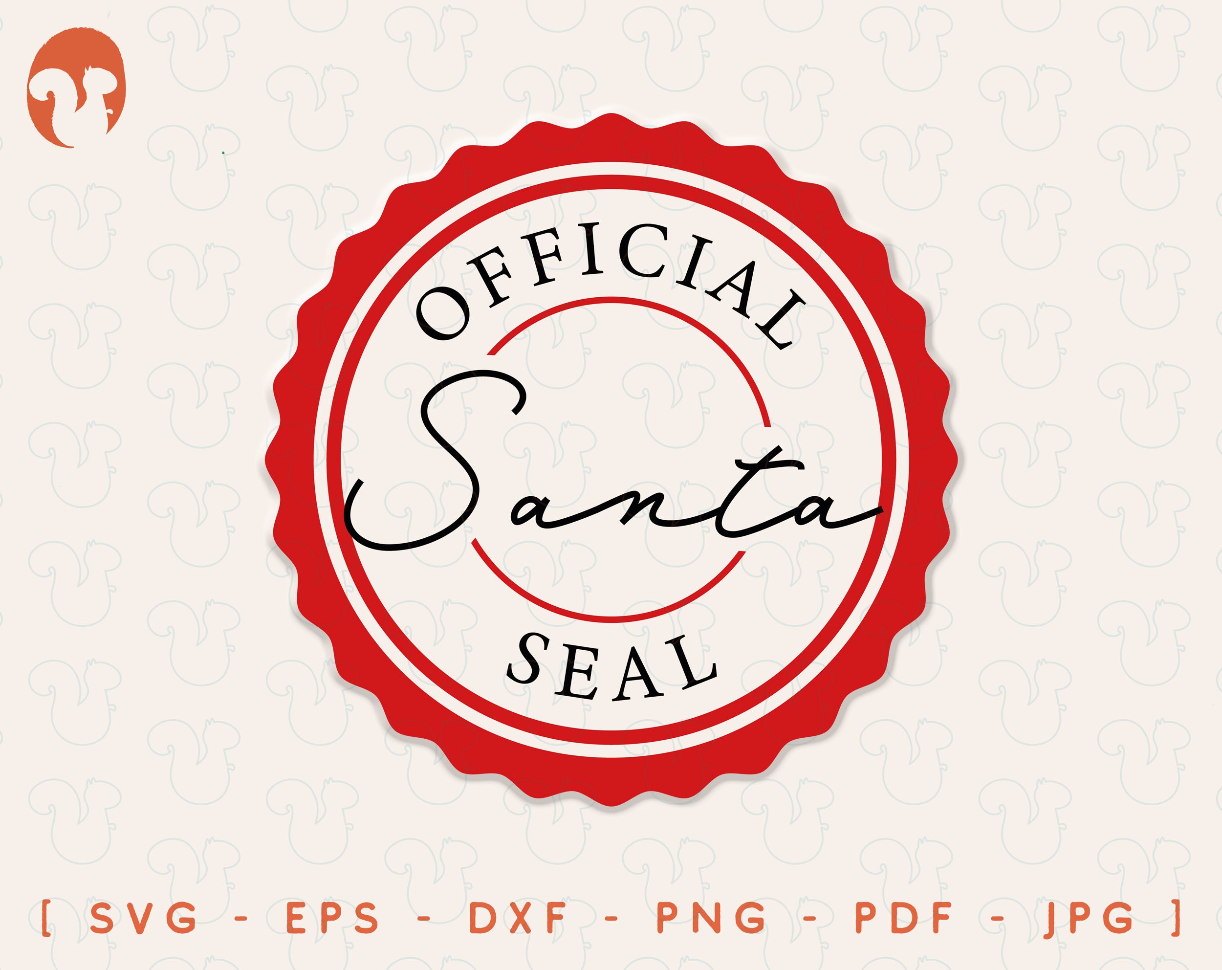 Detail Santa Stamp Clipart Nomer 8