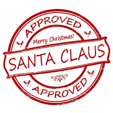 Detail Santa Stamp Clipart Nomer 11