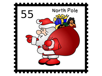 Detail Santa Stamp Clipart Nomer 12