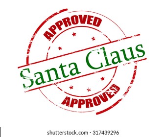 Detail Santa Stamp Clipart Nomer 51