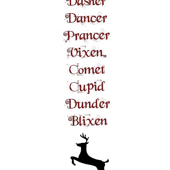 Detail Santas Reindeers Name List Nomer 4
