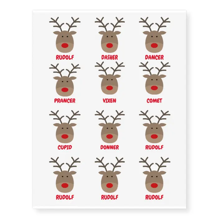 Detail Santas Reindeers Name List Nomer 5