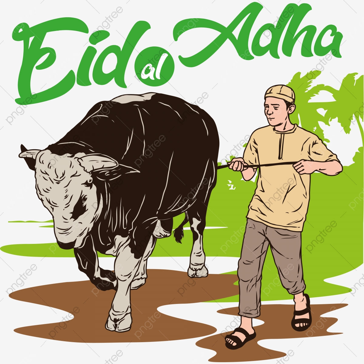 Detail Sapi Kurban Vector Nomer 20
