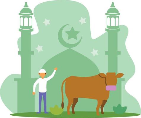 Detail Sapi Kurban Vector Nomer 32
