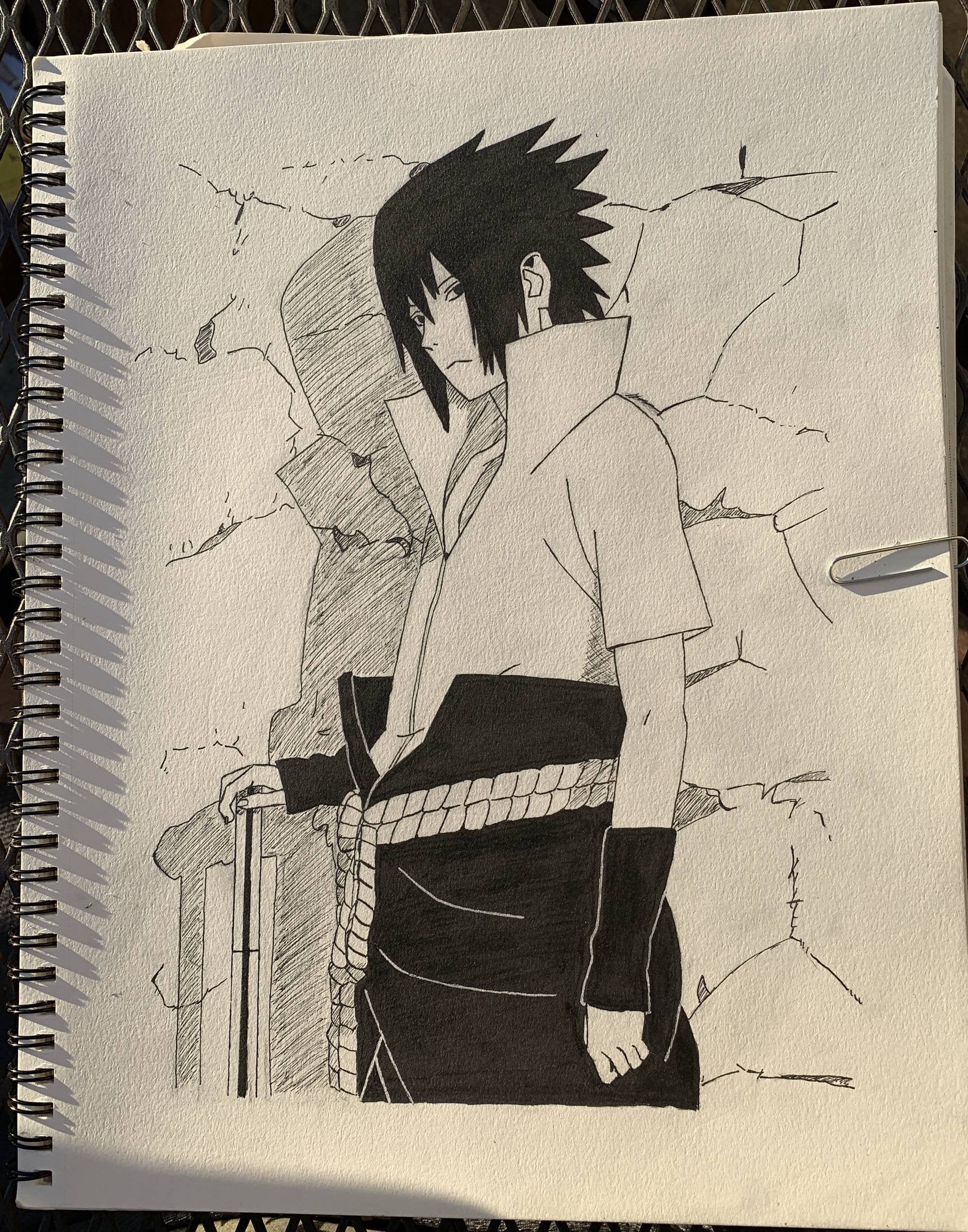 Detail Sasuke Black And White Nomer 22