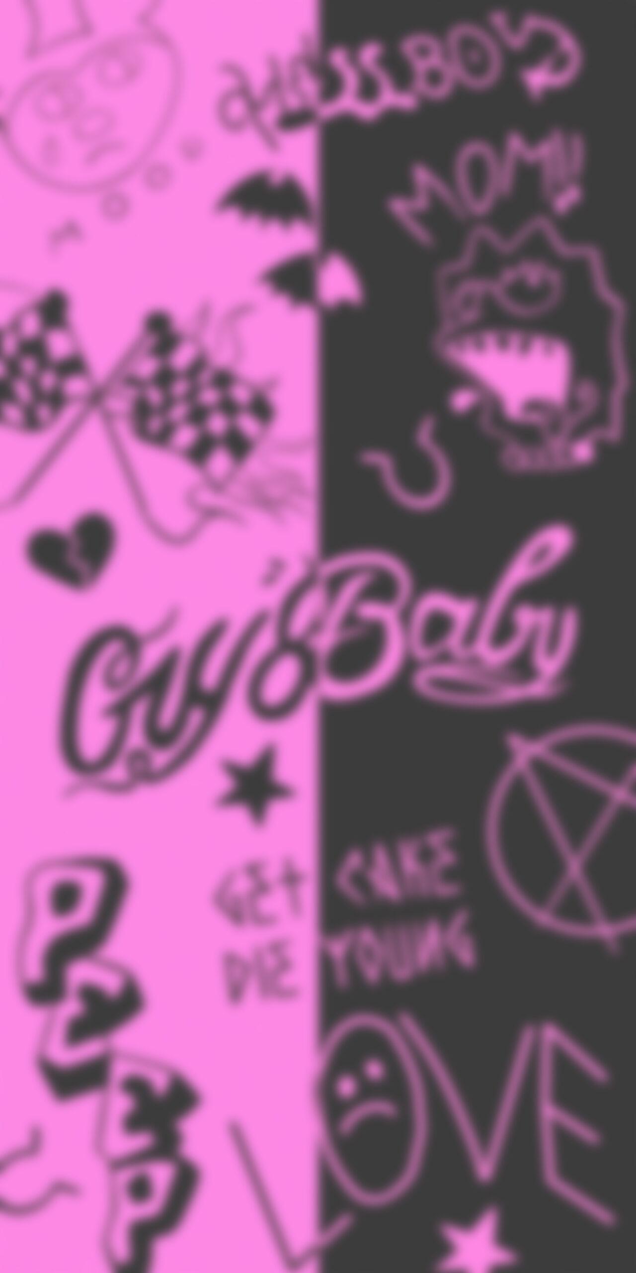 Detail Wallpaper Pink Black Nomer 28