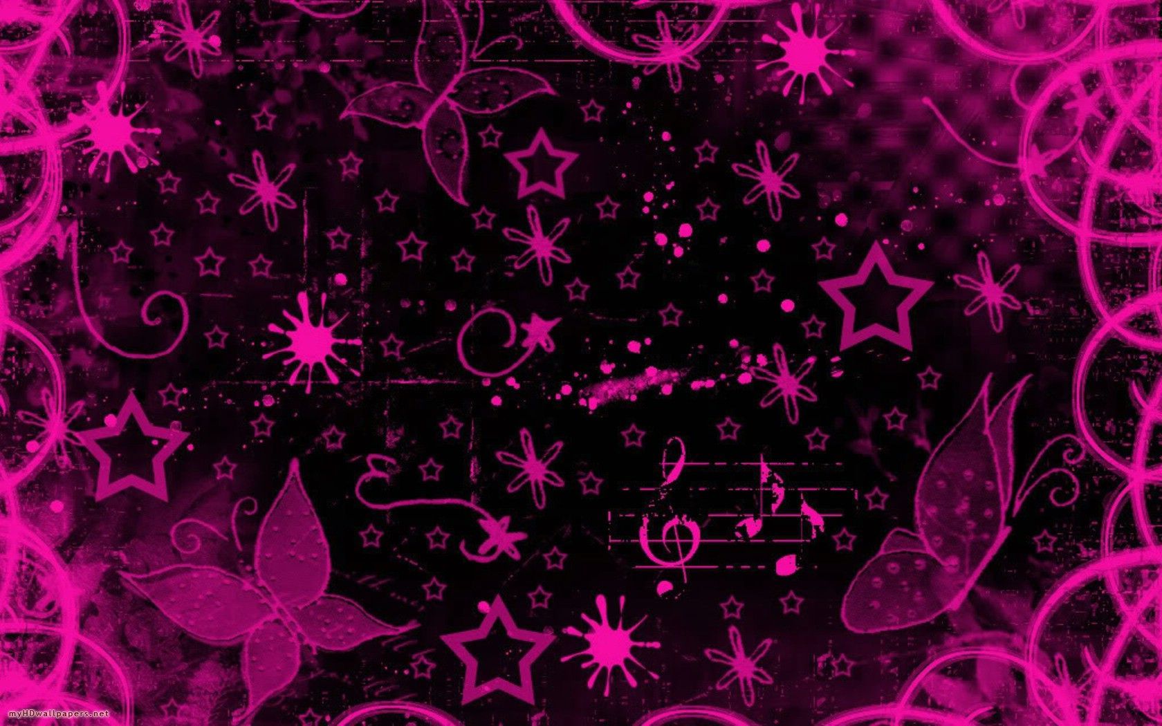 Detail Wallpaper Pink Black Nomer 6