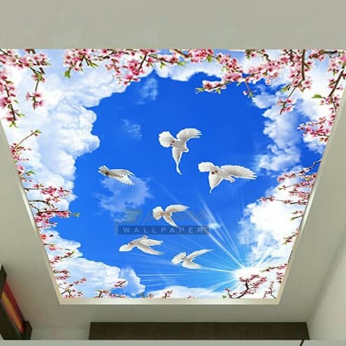 Wallpaper Plafon Awan - KibrisPDR
