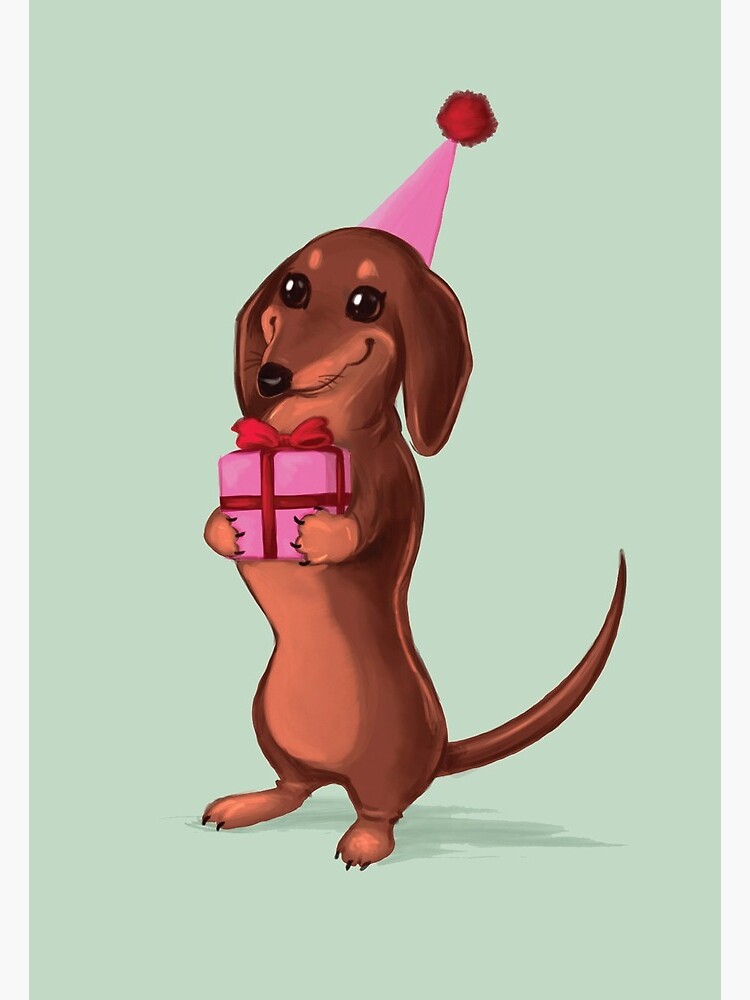 Detail Sausage Dog Happy Birthday Dachshund Nomer 25