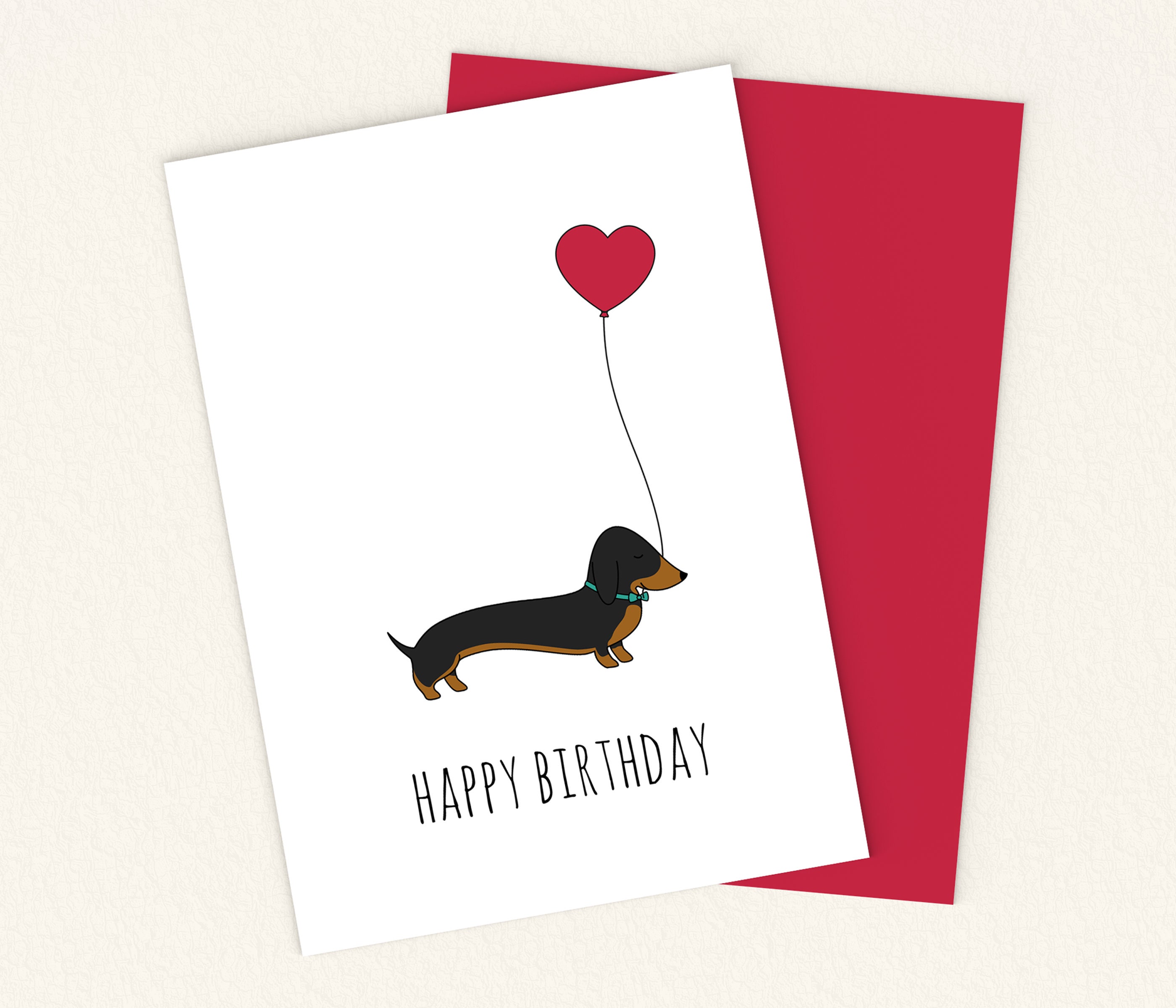 Detail Sausage Dog Happy Birthday Dachshund Nomer 29