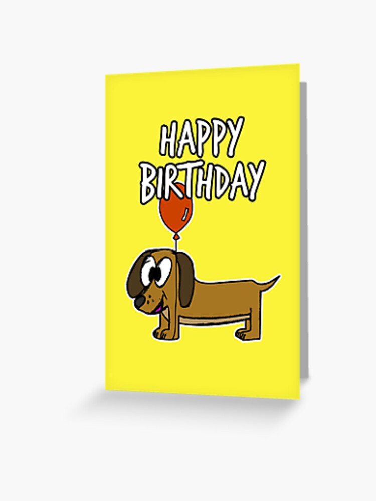 Detail Sausage Dog Happy Birthday Dachshund Nomer 31