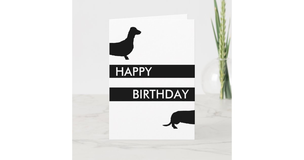 Detail Sausage Dog Happy Birthday Dachshund Nomer 36