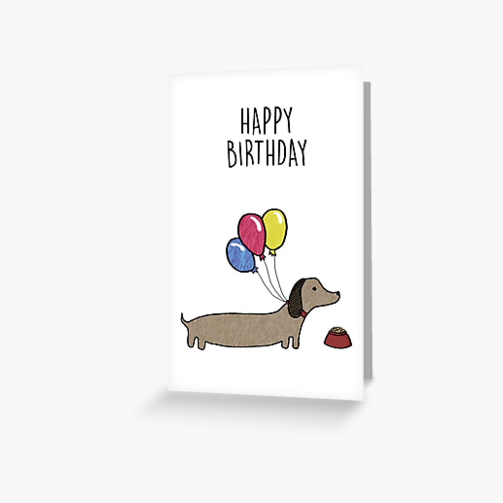 Detail Sausage Dog Happy Birthday Dachshund Nomer 49