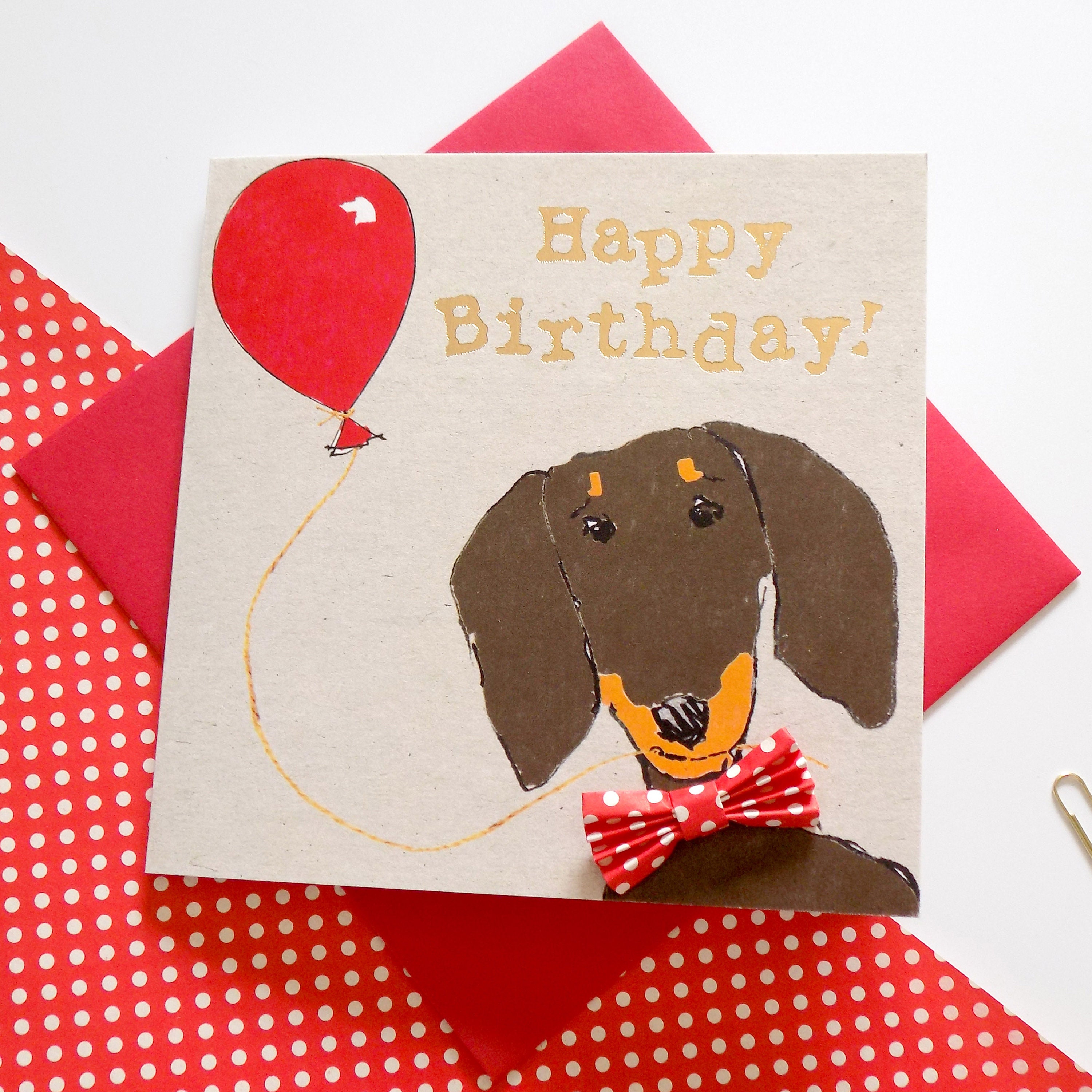 Detail Sausage Dog Happy Birthday Dachshund Nomer 54