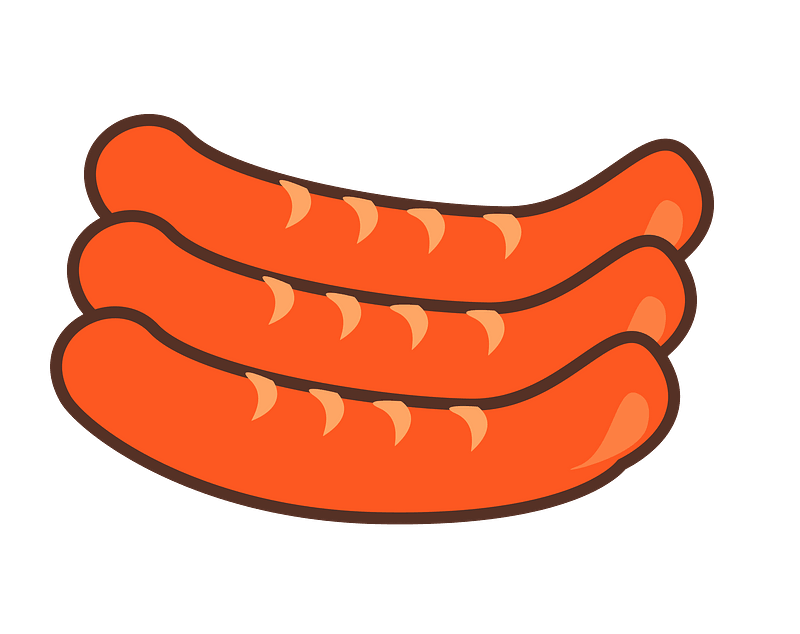 Detail Sausage Links Clipart Nomer 22