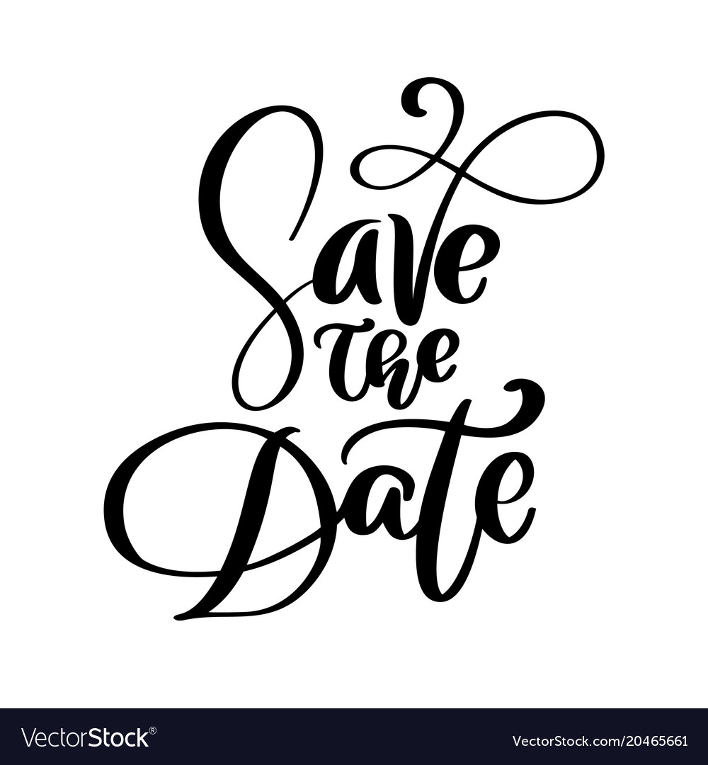 Detail Save The Date Font Nomer 18