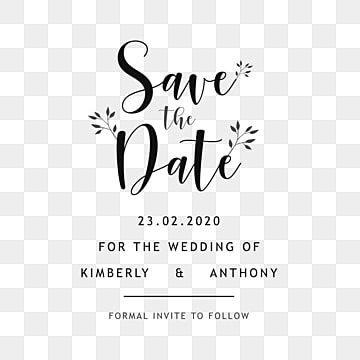 Detail Save The Date Font Nomer 3