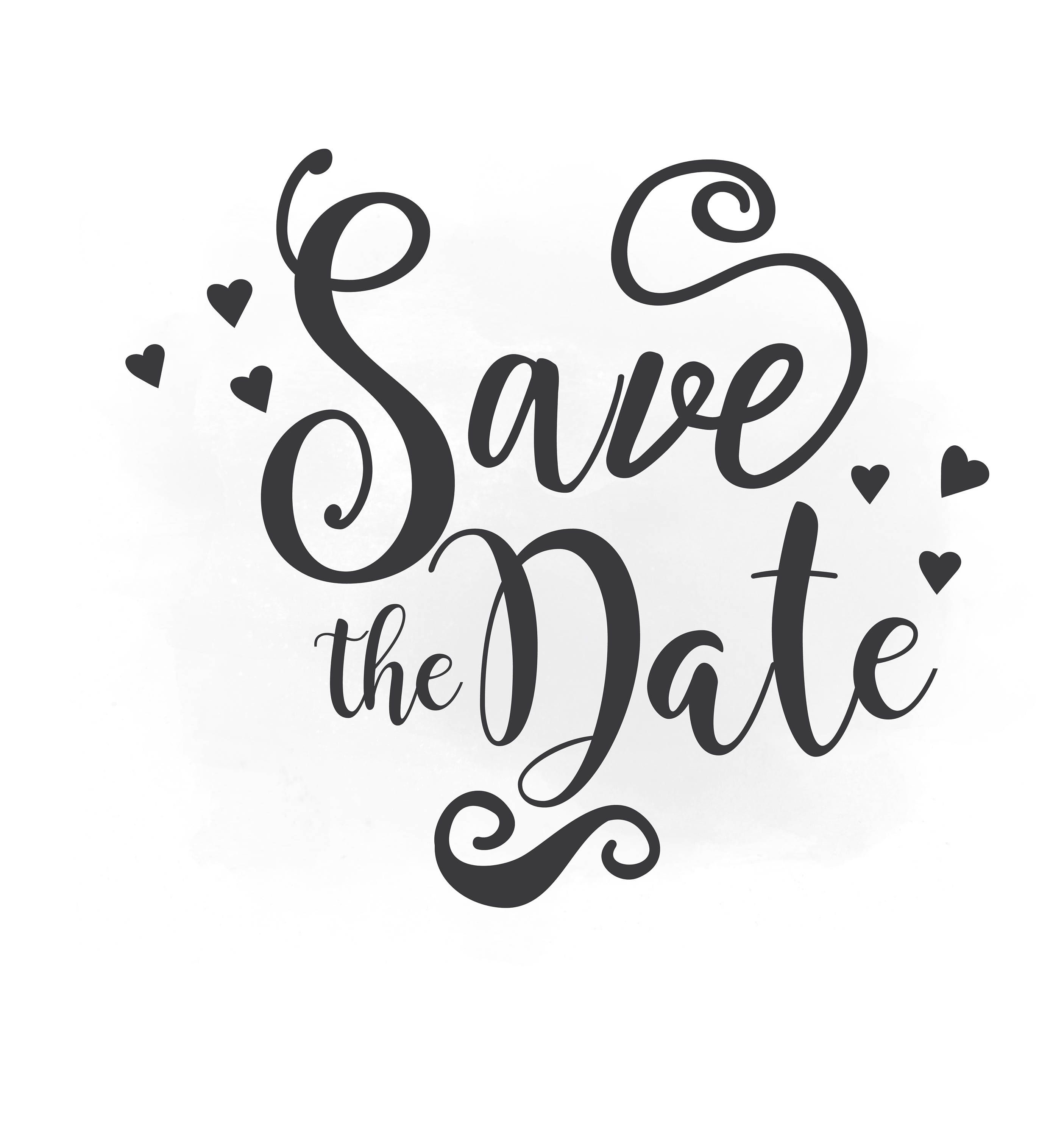 Detail Save The Date Font Nomer 22