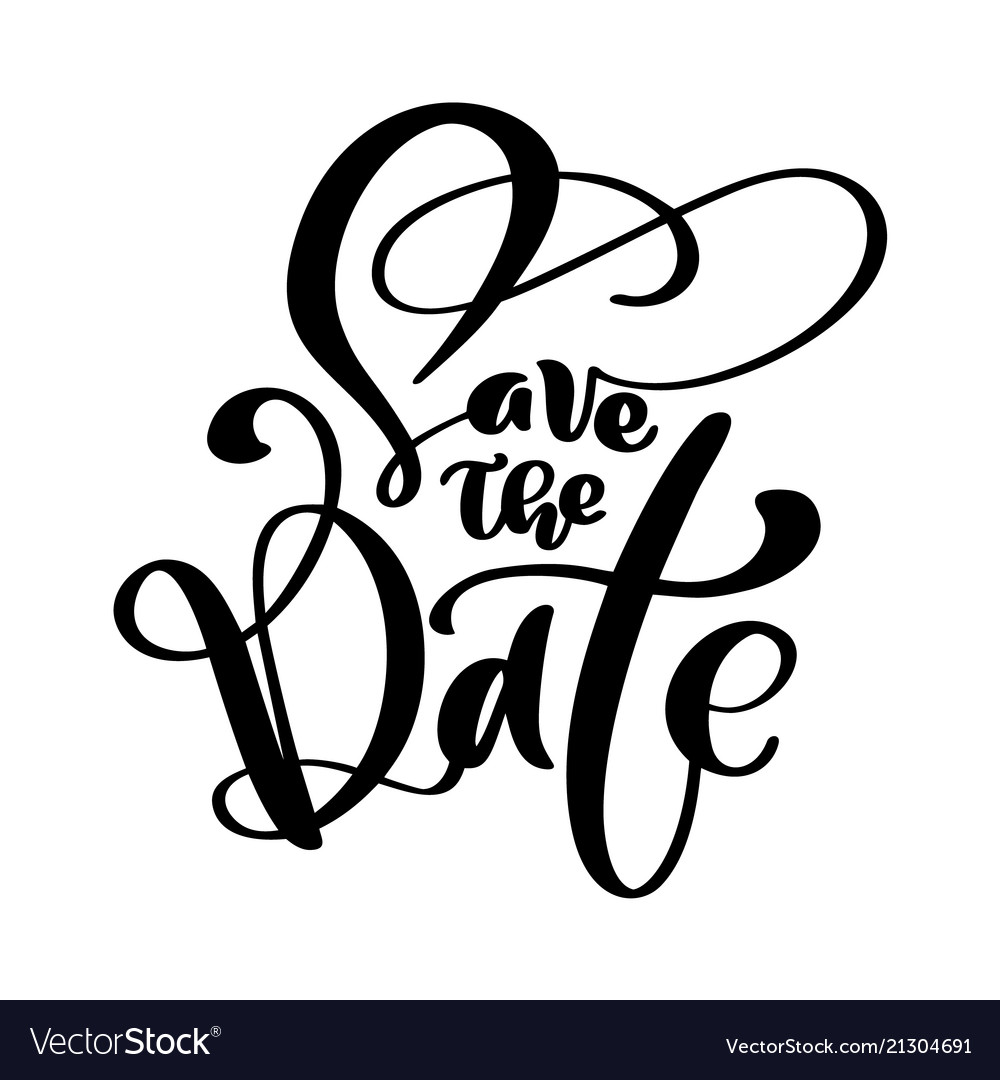 Detail Save The Date Font Nomer 23