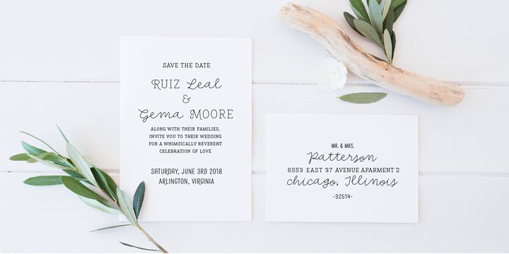 Detail Save The Date Font Nomer 33