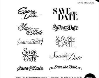 Detail Save The Date Font Nomer 43