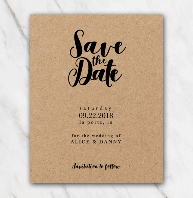 Detail Save The Date Font Nomer 45