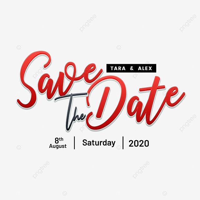 Detail Save The Date Vector Png Nomer 21