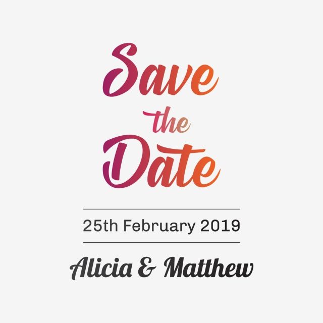 Detail Save The Date Vector Png Nomer 26