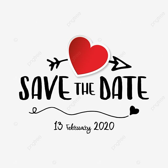 Detail Save The Date Vector Png Nomer 42