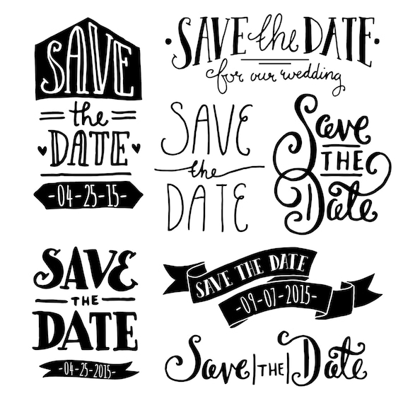 Detail Save The Date Vector Png Nomer 43