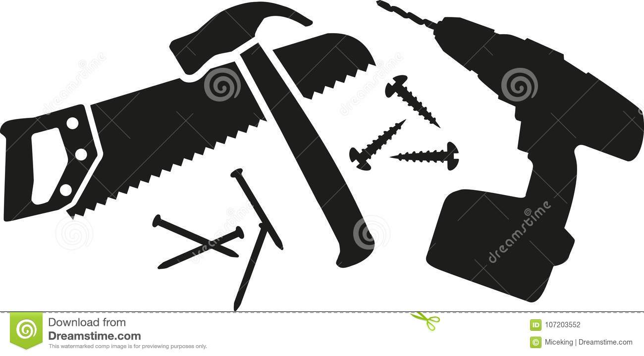 Detail Saw And Hammer Clipart Nomer 26