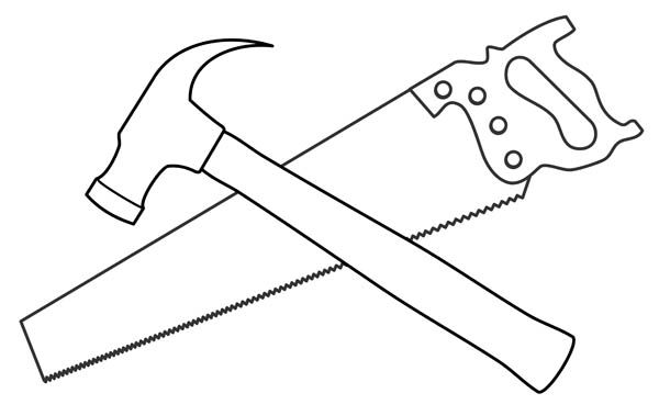 Detail Saw And Hammer Clipart Nomer 4