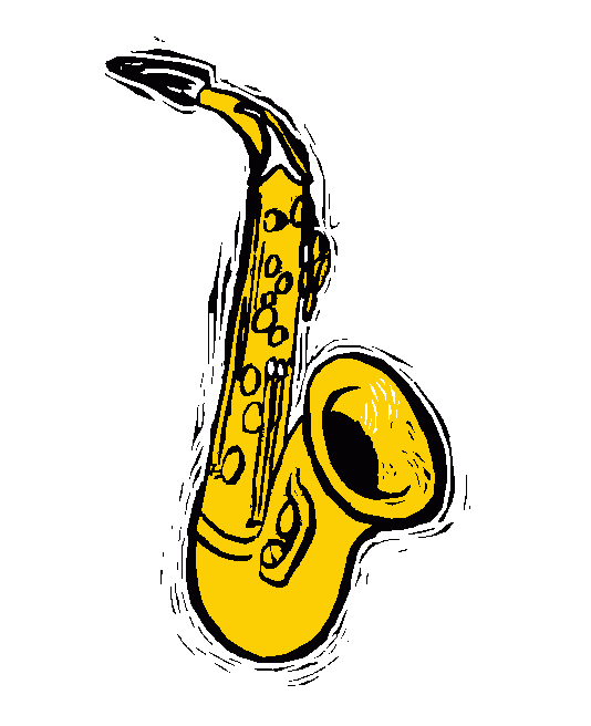 Detail Saxophone Clip Art Free Nomer 7