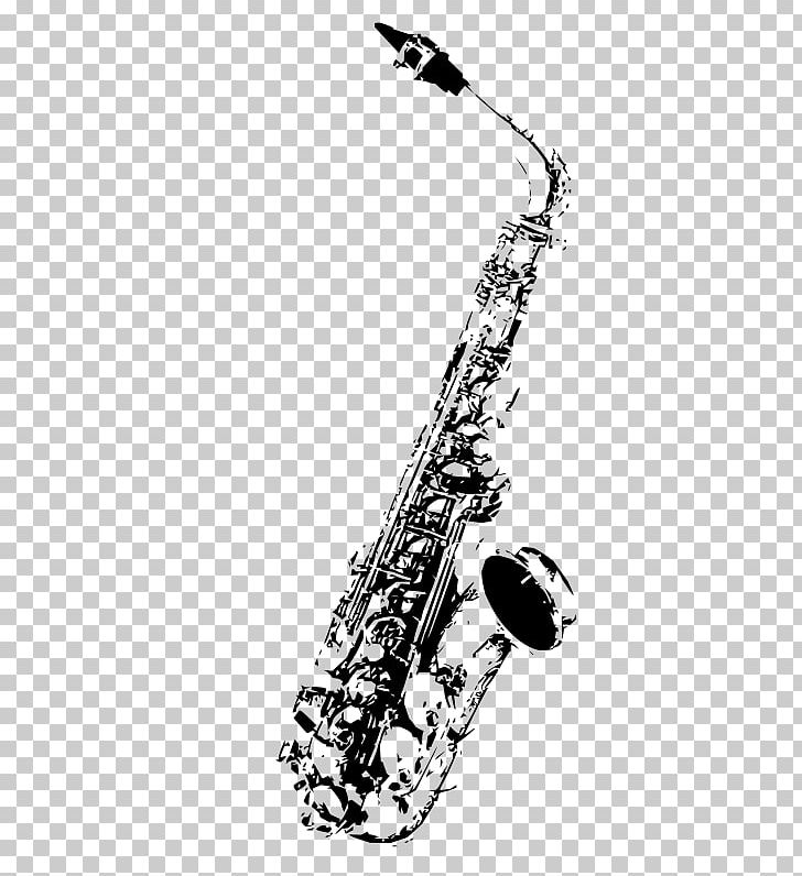 Detail Saxophone Clipart Black And White Nomer 35